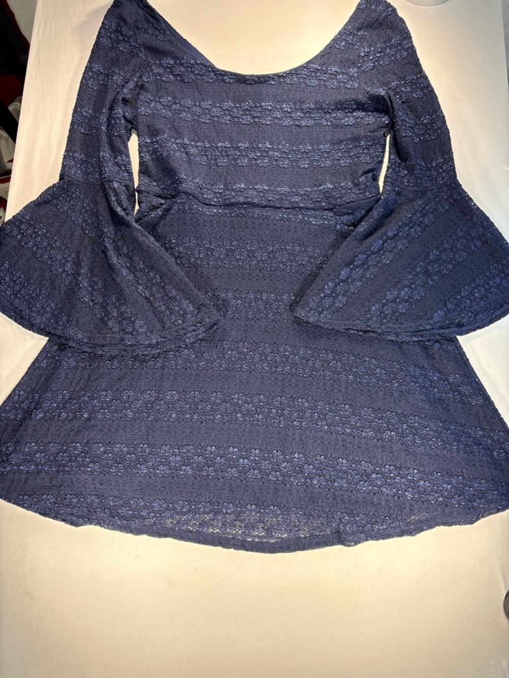 Love Reign Navy Textured Dress